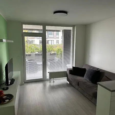 Ahoj Park, Terrace Studio, Private Parking شقة *